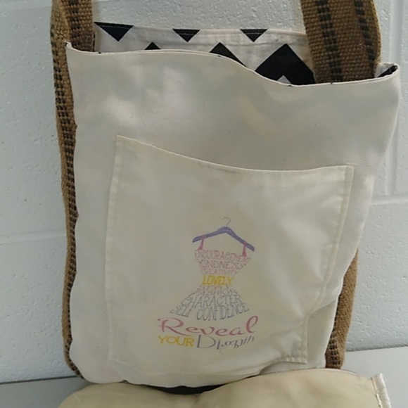 Canvas Tote bag & Makeup bag - Picture 4 of 11